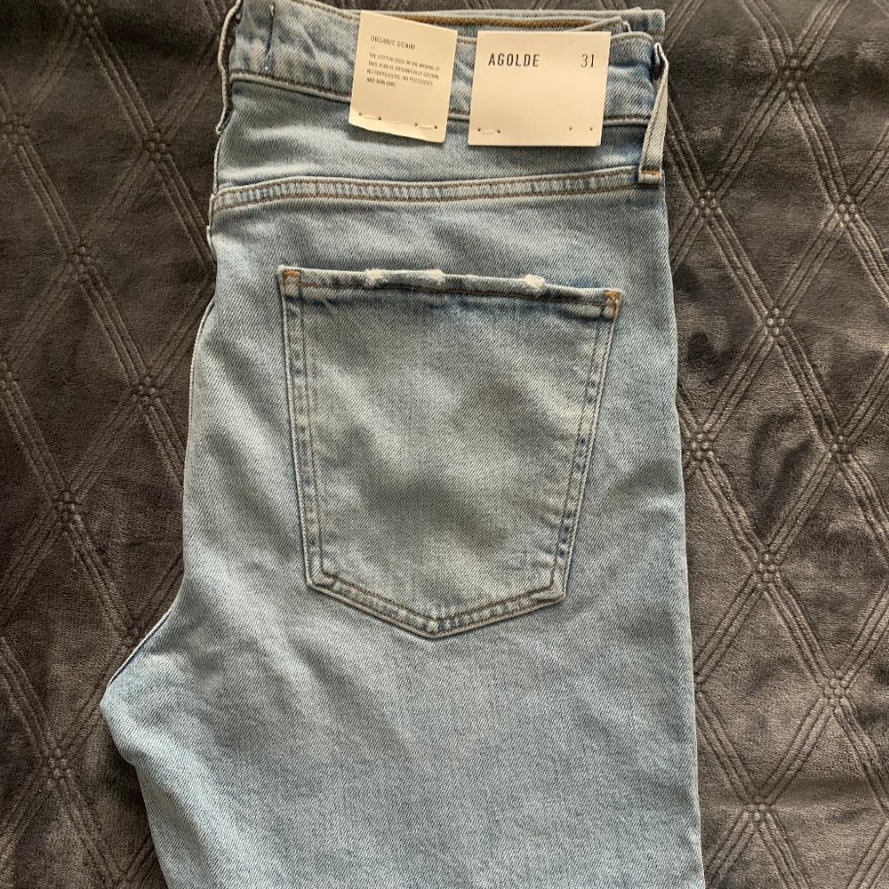 Agolde Toni Daylight Slim Mid Rise Straight Leg Jeans Sz 31 NWT